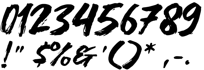 High Fighter フォント その他の文字