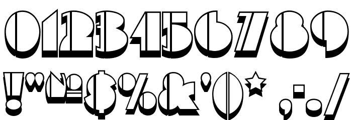 High Five Jive NF Font OTHER CHARS