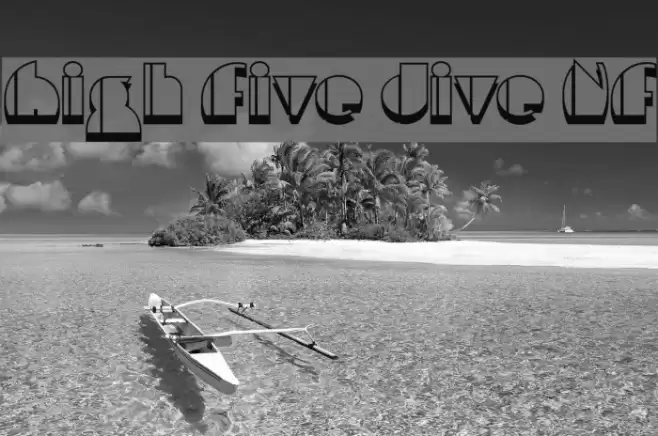 High Five Jive NF フォント examples
