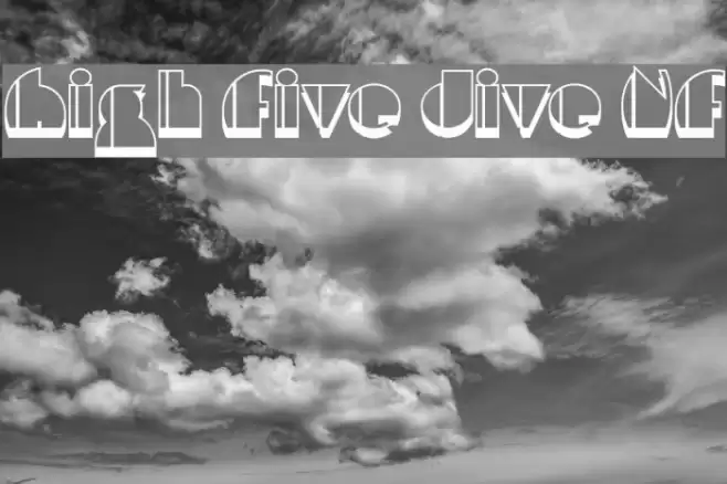 High Five Jive NF フォント examples