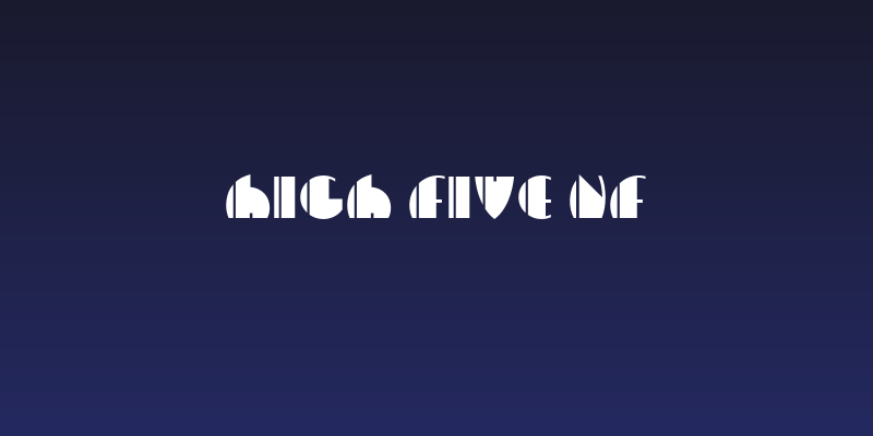 High Five NF Social Header