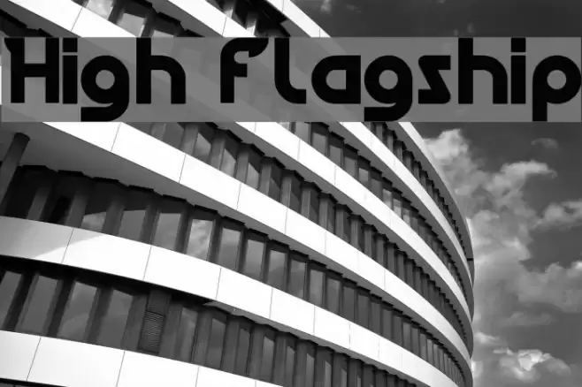 High Flagship Font examples