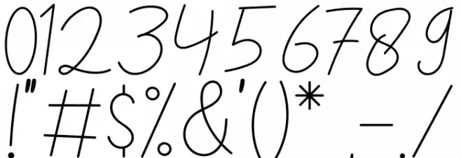 High Handmade Font OTHER CHARS