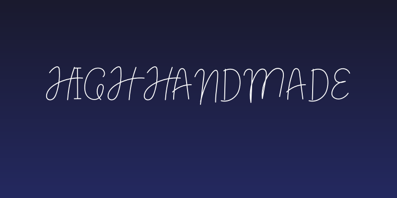 High Handmade Social Header