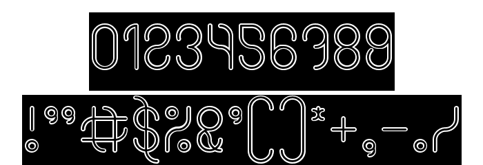 High In love-Hollow-Inverse Font OTHER CHARS