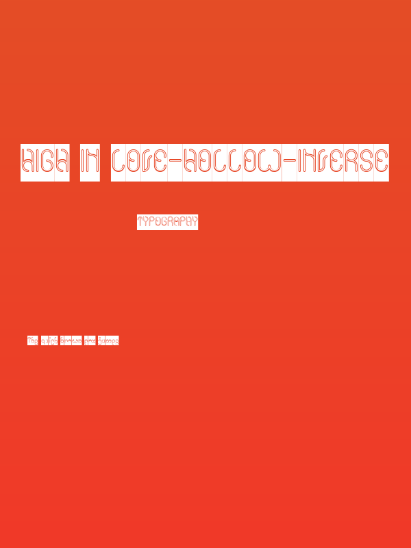 High In love-Hollow-Inverse Poster