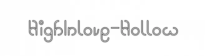High In love-Hollow  baixar fontes gratis