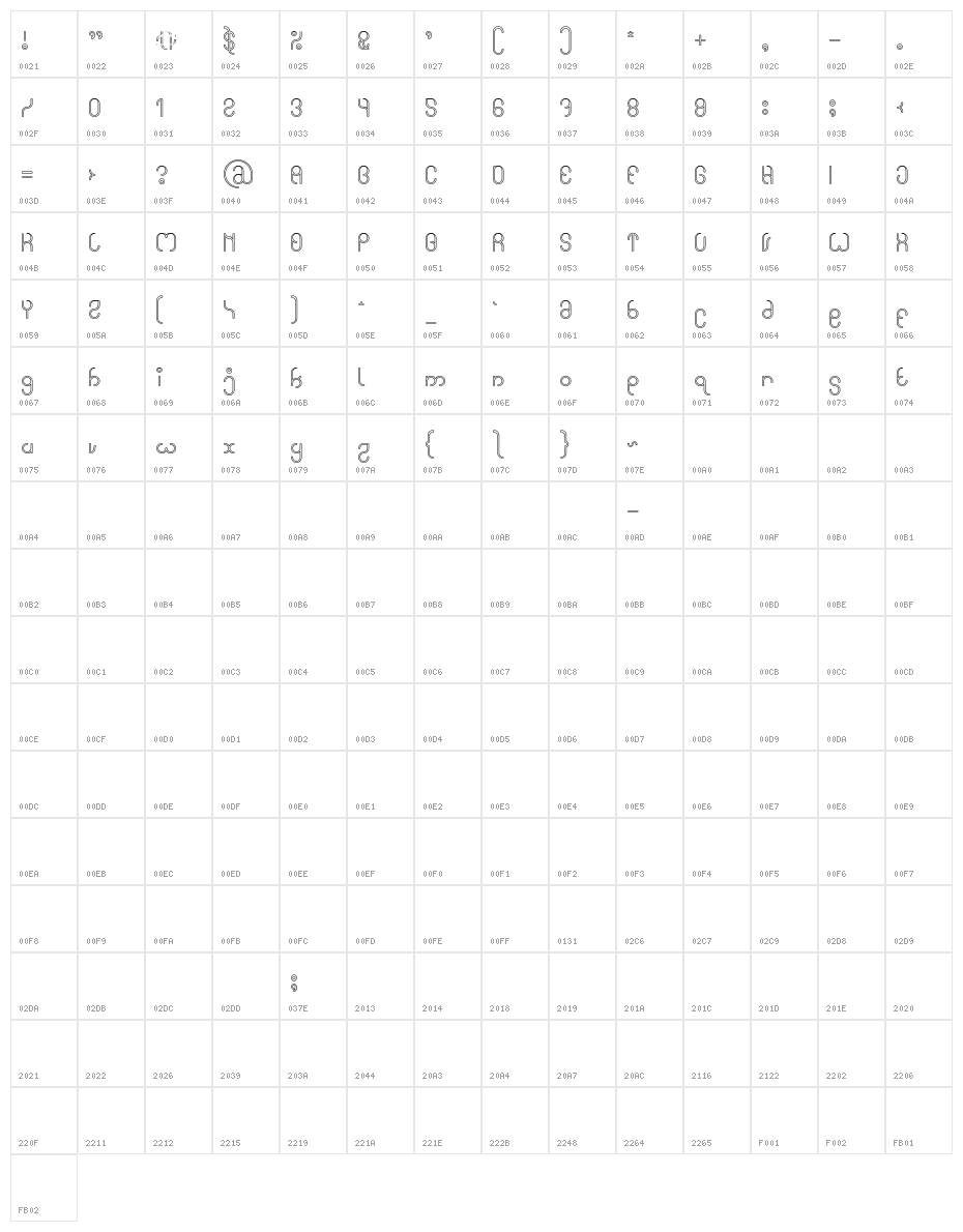 High In love-Hollow Character Map