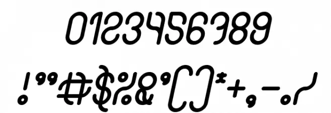 High In love Italic Font OTHER CHARS