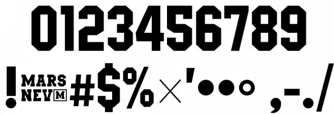 High-Jakarta Font OTHER CHARS