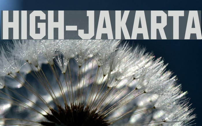 High-Jakarta Font examples