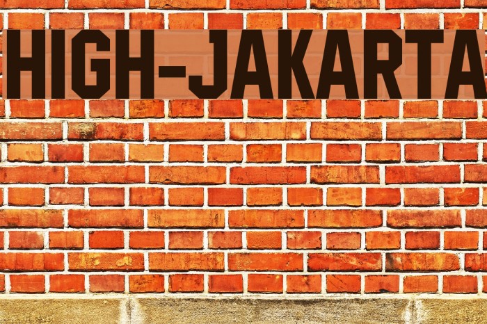 High-Jakarta Font examples