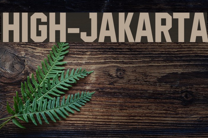 High-Jakarta Font examples