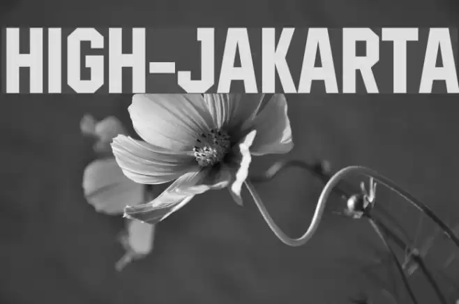 High-Jakarta Font examples