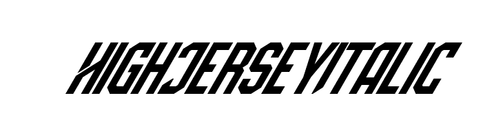 High Jersey Italic  Frei Schriftart Herunterladen