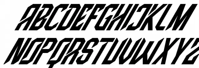 High Jersey Italic Fonte MAIÚSCULAS