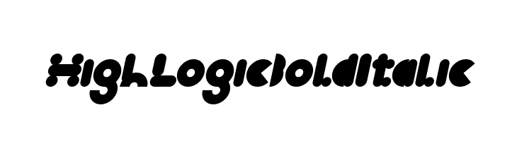 High Logic Bold Italic  les polices de caractères gratuit tlcharger