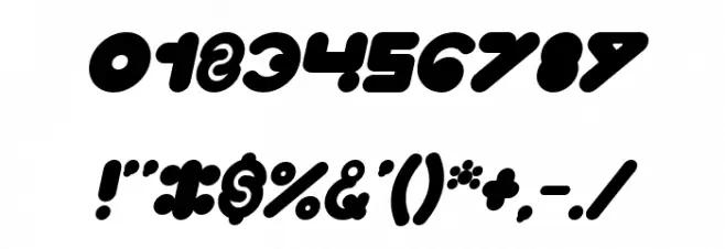 High Logic Bold Italic Font OTHER CHARS
