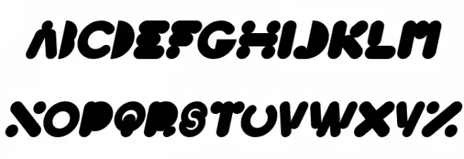 High Logic Bold Italic Caratteri MAIUSCOLE