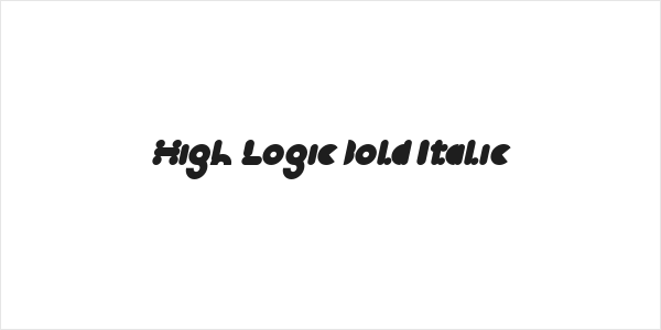 High Logic Bold Italic Logo