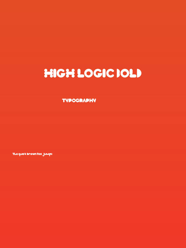 High Logic Bold Poster
