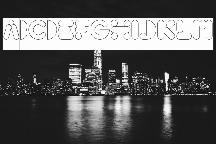 High Logic-Hollow-Inverse Font examples
