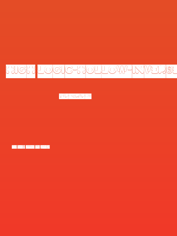 High Logic-Hollow-Inverse Poster