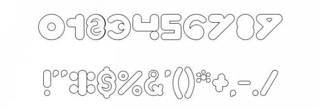 High Logic-Hollow Font OTHER CHARS