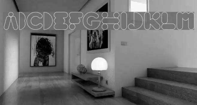 High Logic-Hollow Font examples