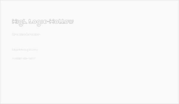 High Logic-Hollow Business Card