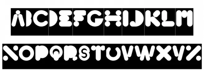 High Logic-Inverse Font Litere mari