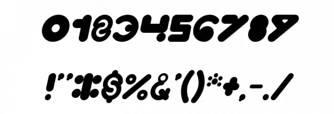 High Logic Italic Font OTHER CHARS