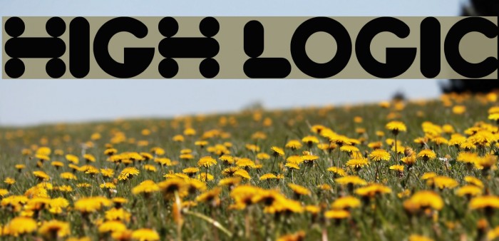 High Logic Font examples