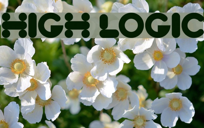 High Logic Font examples