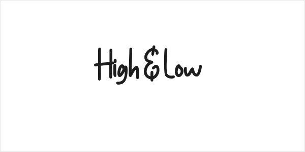 High & Low Logo