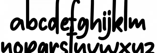 High & Low Font LOWERCASE