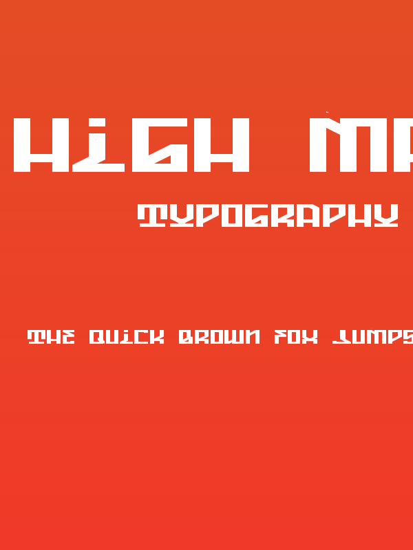 High Marker Flat Regular Poster