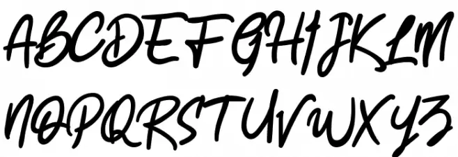 High Monday Schriftart Groß