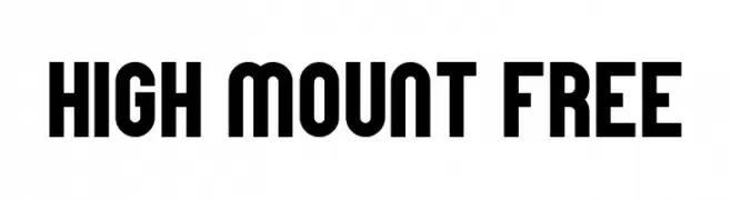 High Mount Free  フリーフォントのダウンロード
