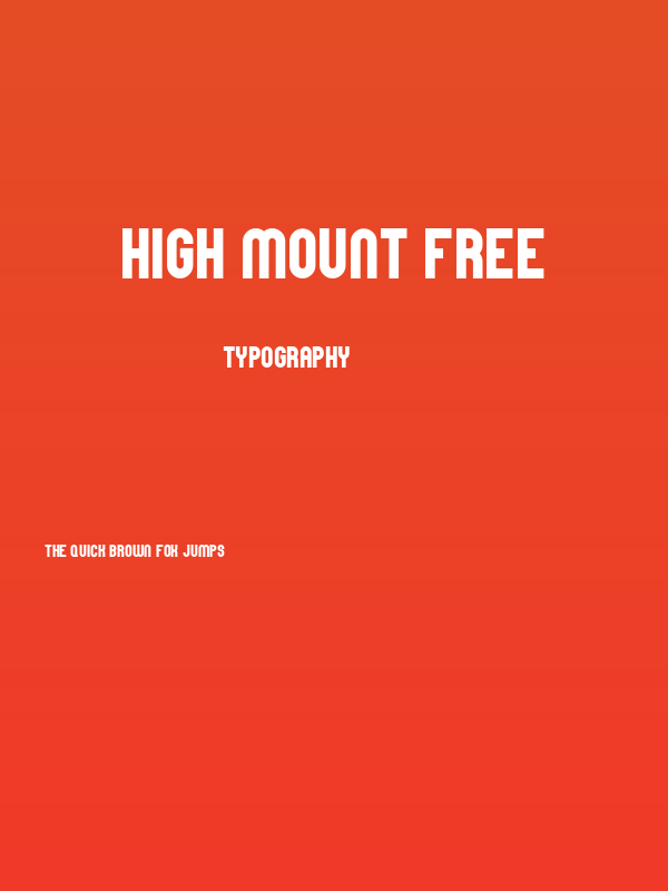 High Mount Free Poster