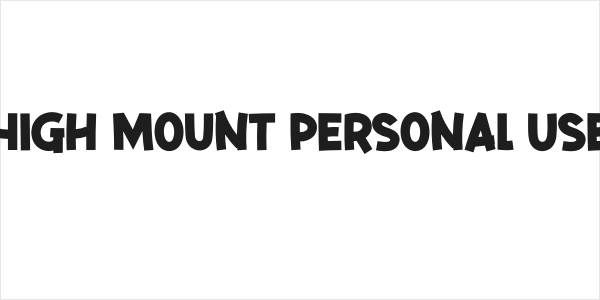 High Mount Personal Use Logo