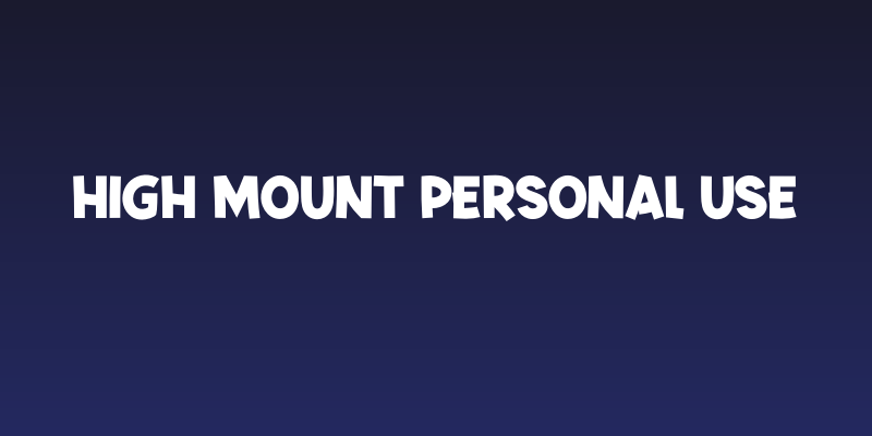 High Mount Personal Use Social Header