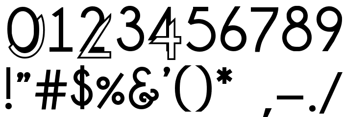 High Octane Font OTHER CHARS