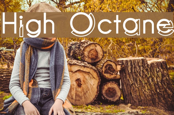 High Octane Font examples