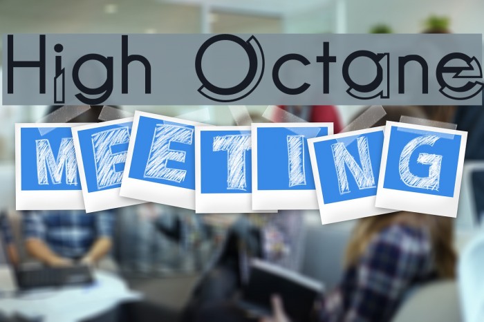 High Octane Font examples