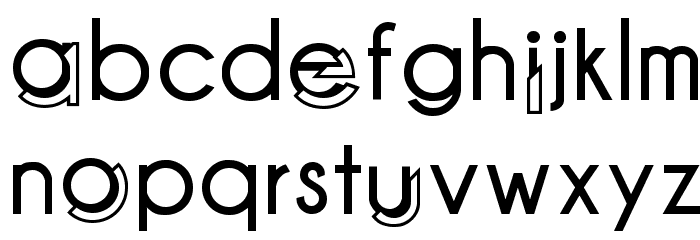 High Octane Font LOWERCASE