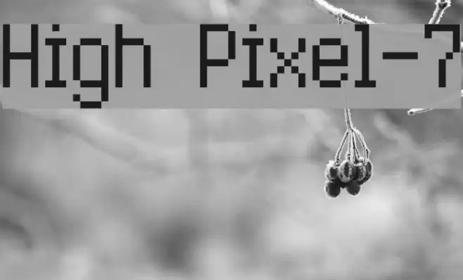 High Pixel-7 Caratteri examples