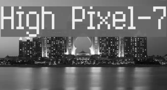 High Pixel-7 Caratteri examples