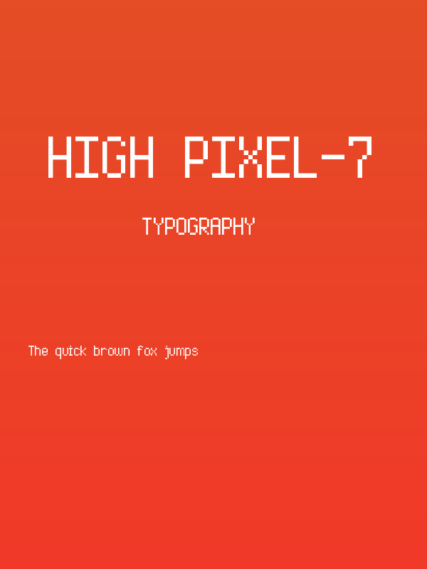 High Pixel-7 Poster