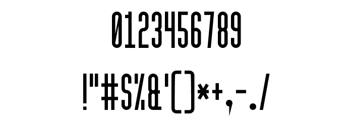 High Sans Serif 7 Font OTHER CHARS
